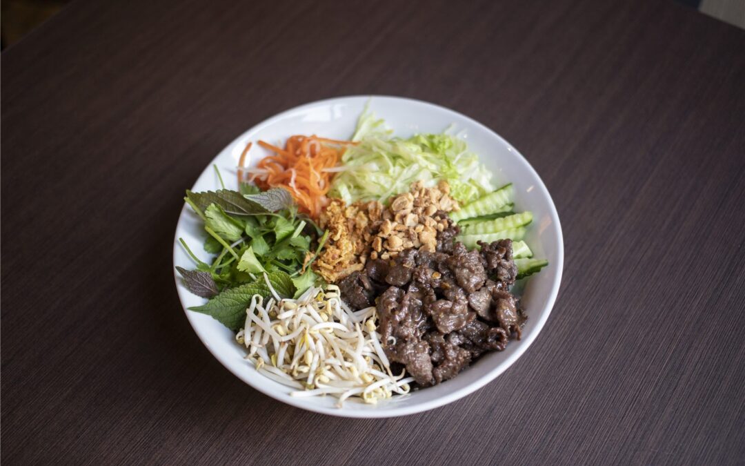 Bún bò Nam Bộ beef noodle salad
